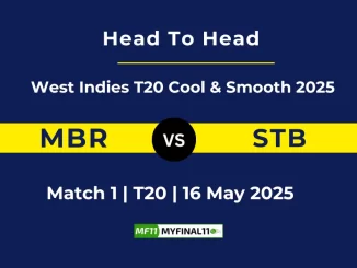 MBR vs STB Player Battle, Head to Head Ireland West Indies T20 Cool & Smooth 2025