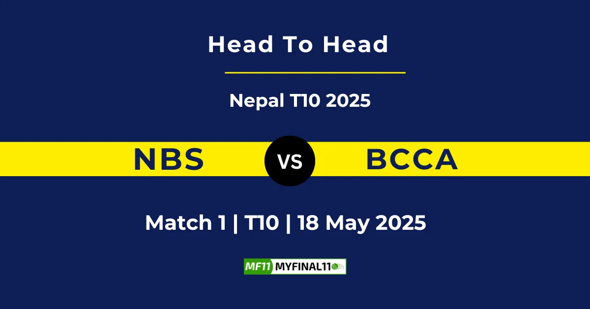 NBS vs BCCA Player Battle & Head to Head Team Stats - Nepal T10 20...