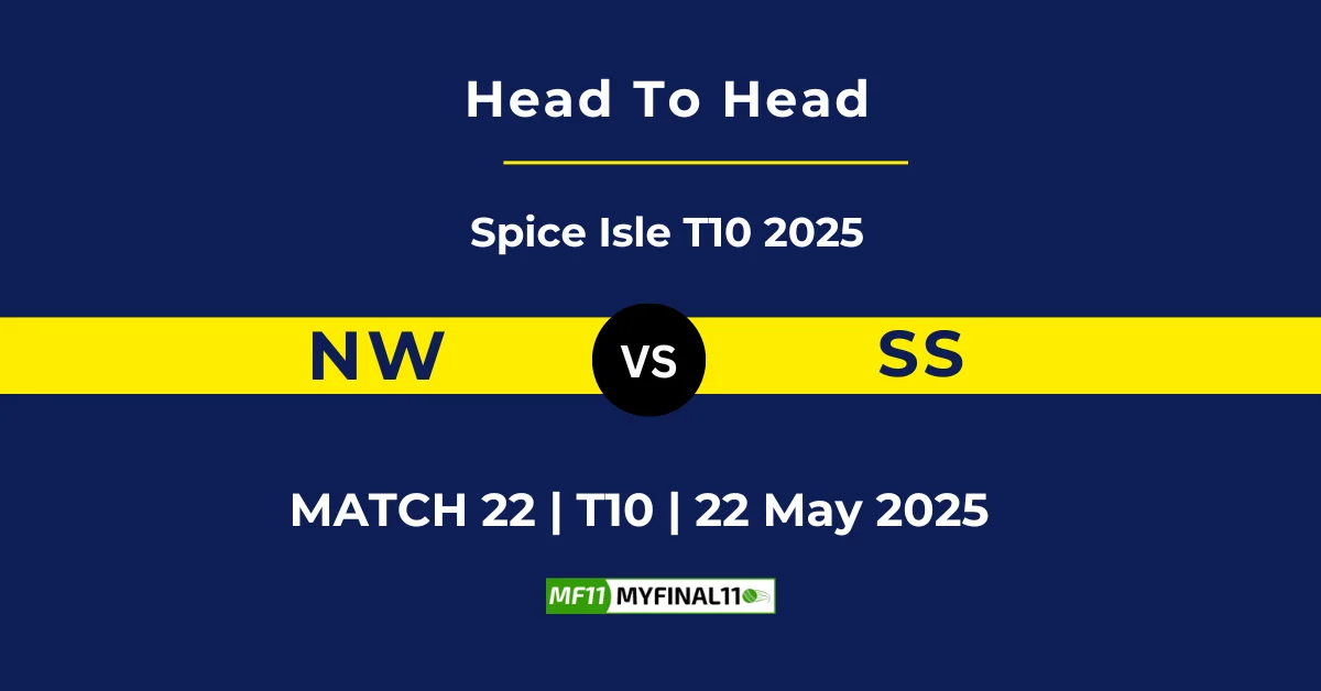 NW vs SS Player Battle & Head to Head Team Stats - West Indies Spice I...