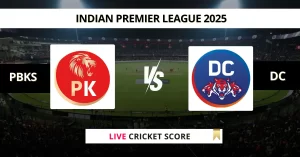 PBKS vs DC Live Cricket Score Indian Premier League 2025