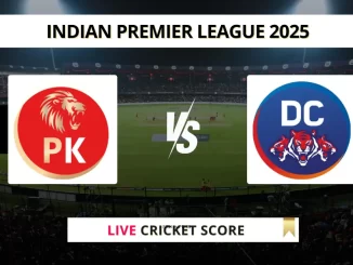 PBKS vs DC Live Cricket Score Indian Premier League 2025