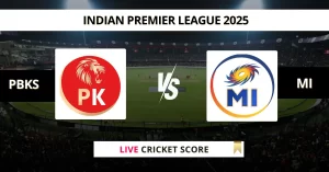 PBKS vs MI Live Cricket Score Indian Premier League 2025