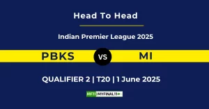 PBKS vs MI Player Battle, Head to Head Indian Premier League 2025