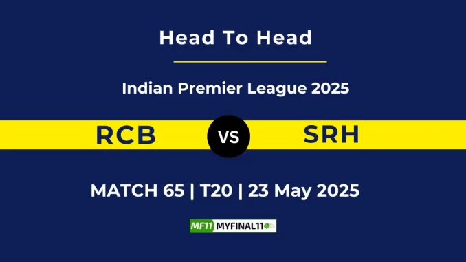RCB vs SRH Player Battle, Head to Head Indian Premier League 2025