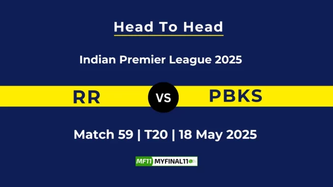 RR vs PBKS Player Battle, Indian Premier League 2025