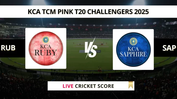 RUB vs SAP Live Cricket Score KCA TCM Pink T20 CHallengers 2025