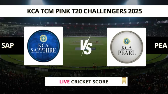 SAP vs PEA Live Cricket Score KCA TCM Pink T20 Challengers 2025