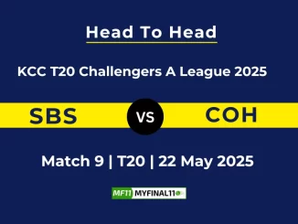SBS vs COH Player Battle, KCC T20 Challengers A League 2025