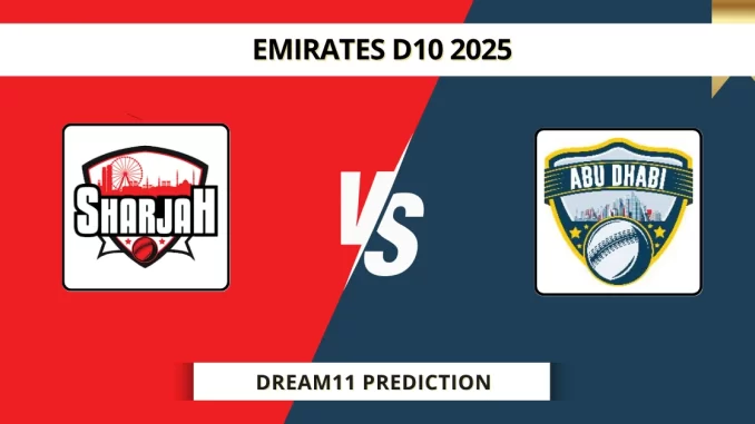 SHA vs ABD Dream11 Prediction Emirates D10 2025
