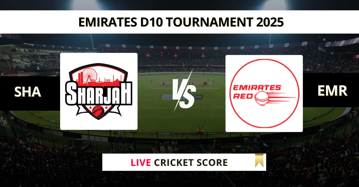 SHA vs EMR Live Score: Scorecard, Ball by Ball Commentary - Match 25, ...