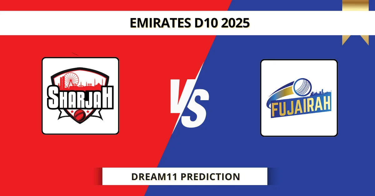 SHA vs FUJ Dream11 Prediction Today: Match 31 Fantasy Tips, Captain & ...