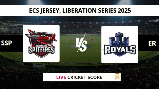 SSP vs ER Live Cricket Score ECS Jersey, Liberation Series 2025