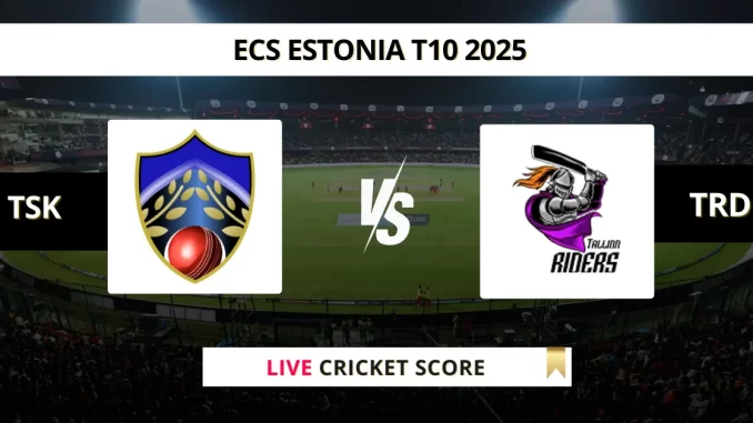 TSK vs TRD Live Cricket Score ECS Estonia T10 2025