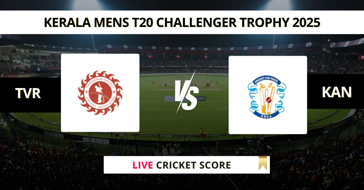 TVR vs KAN Live Score: Scorecard, Ball by Ball Commentary - Match 12, ...