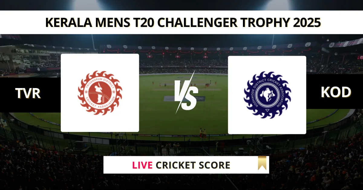 TVR vs KOD Live Score: Scorecard, Ball by Ball Commentary - Match 15, ...