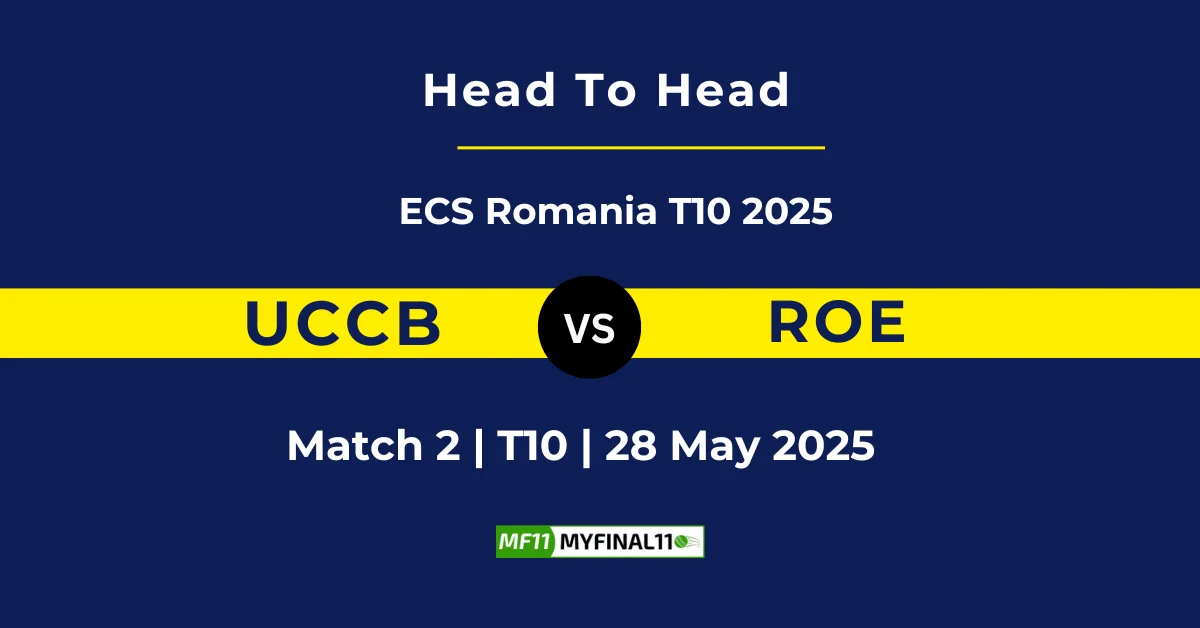 UCCB vs ROE Player Battle & Head to Head Team Stats - ECS T10 Roma...