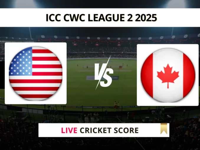 USA vs CAN Live Cricket Score ICC CWC League 2 2025