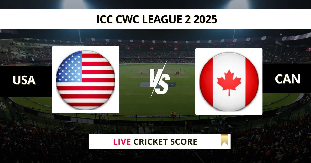 USA vs CAN Live Score: Scorecard, Ball by Ball Commentary - Match 68, ...