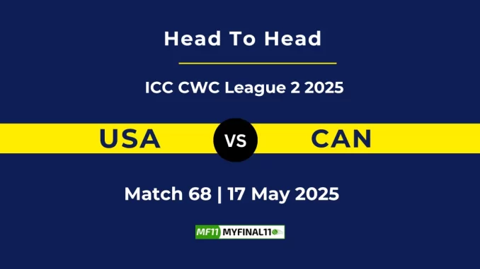 USA vs CAN Player Battle, Head to Head ICC CWC League 2 2025