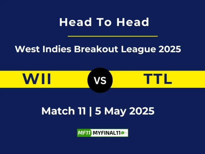 WII vs TTL Player Battle, Head to Head West Indies Breakout League 2025