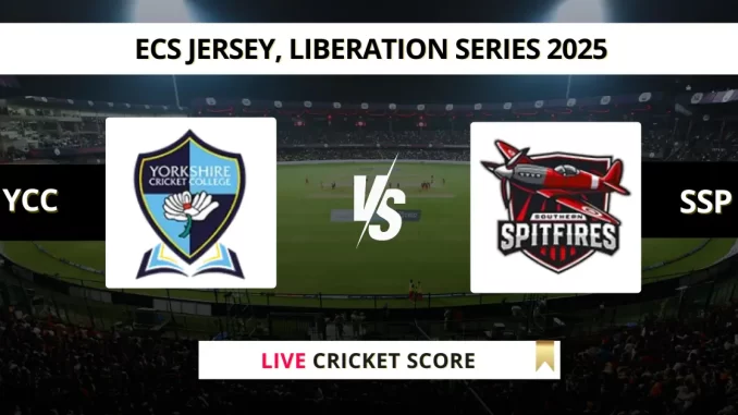 YCC vs SSP Live Cricket Score ECS Jersey, Liberation Series 2025