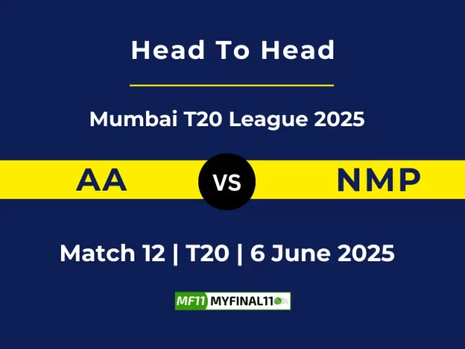 AA vs NMP Player Battle, Head to Head Mumbai T20 League 2025