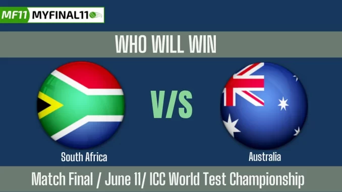 SA vs AUS Who will win, Final Match ICC World Test Championship