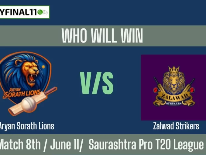 ASL vs ZS Who will win, 8th Match Saurashtra Pro T20 League?