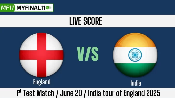 ENG vs IND Live Score