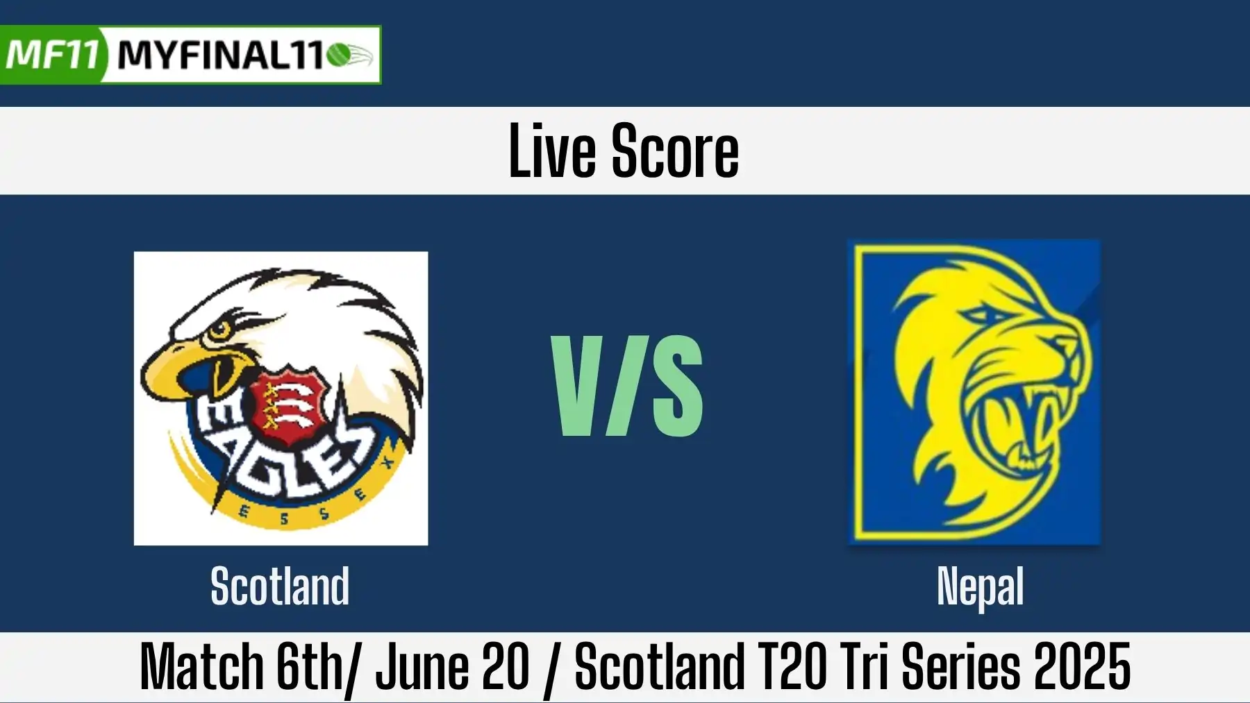 SCO vs NEP Live Score: Scorecard, Ball by Ball Commentary - 6th T20I, ...
