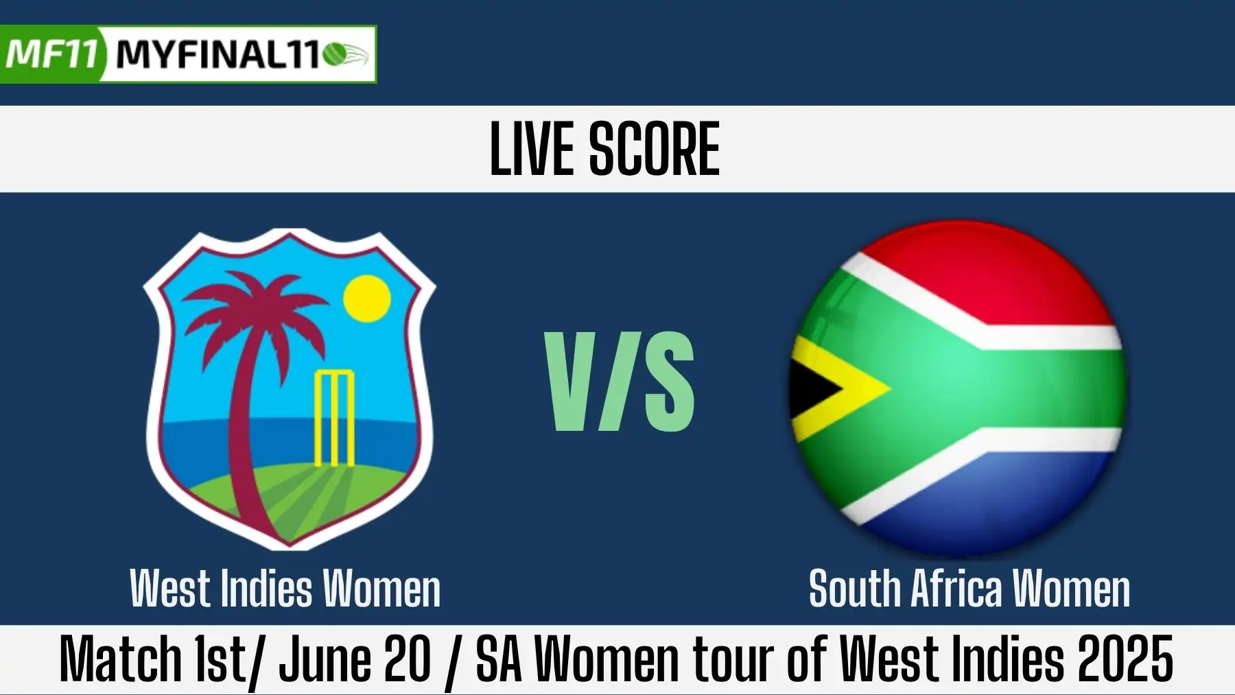 WI-W vs SA-W Live Score: Scorecard, Ball by Ball Commentary - 1st T20I...