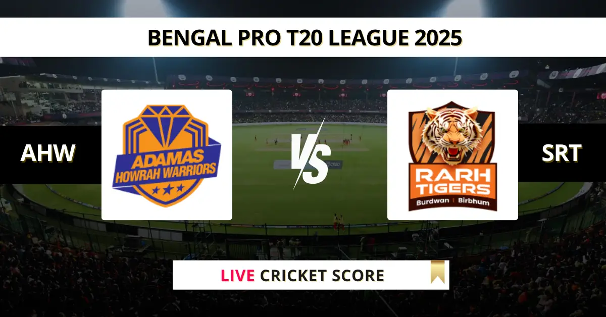 AHW vs SRT Live Score: Scorecard, Ball by Ball Commentary - Match 23, ...