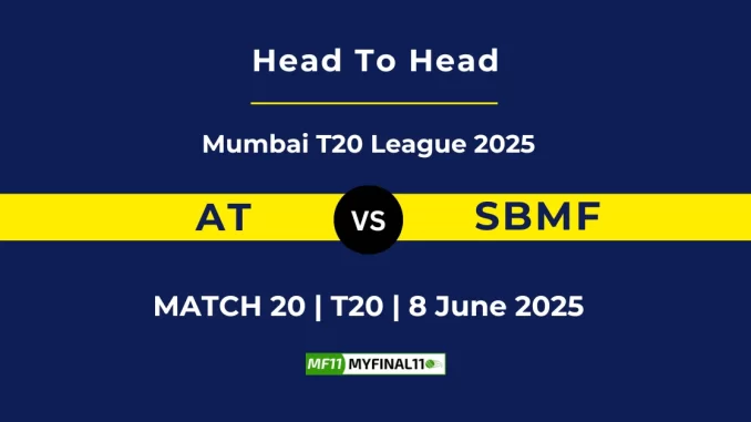 AT vs SBMF Player Battle, Head to Head Mumbai T20 League 2025