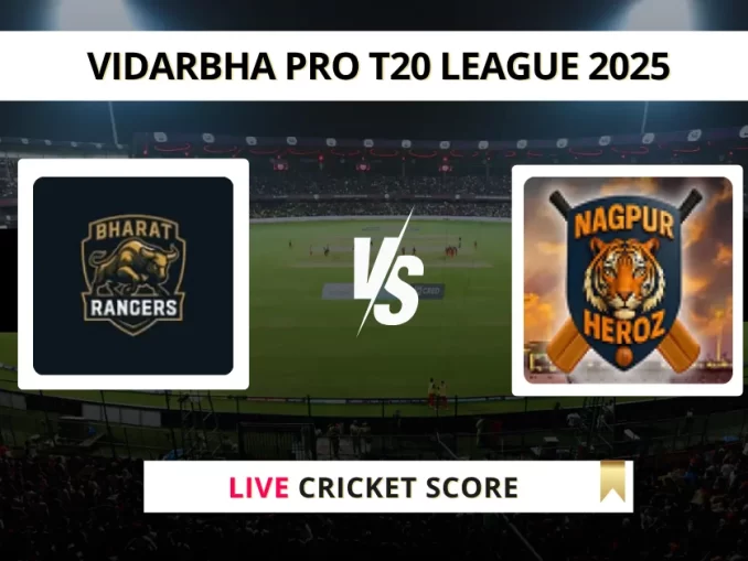 BHR vs NAH Live Cricket Score Vidarbha Pro T20 League 2025