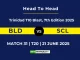 BLD vs SCL Player Battle & Head to Head Team Stats - Trinidad T10 Blast, 7th Edition 2025