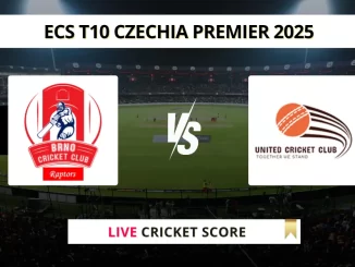 BRN vs UCC Live Score, Scorecard, Ball by Ball Update | ECS T10 Czechia Premier 2025