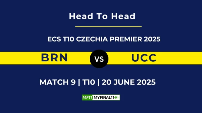 BRN vs UCC Player Battle & Head to Head Team Stats - ECS T10 Czechia Premier 2025
