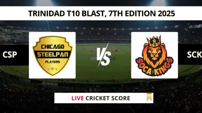 CSP vs SCK Player Battle & Head to Head Team Stats - Trinidad T10 Blast, 7th Edition 2025