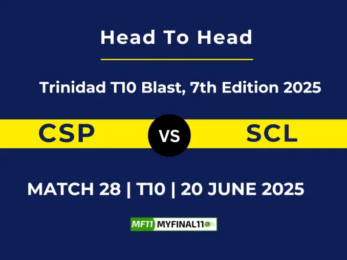 CSP vs SCL Player Battle, Head to Head Trinidad T10 Blast, 7th Edition 2025