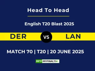 DER vs LAN Player Battle, Head to Head English T20 Blast 2025