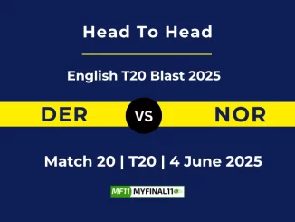 DER vs NOR Player Battle, Head to Head English T20 Blast 2025