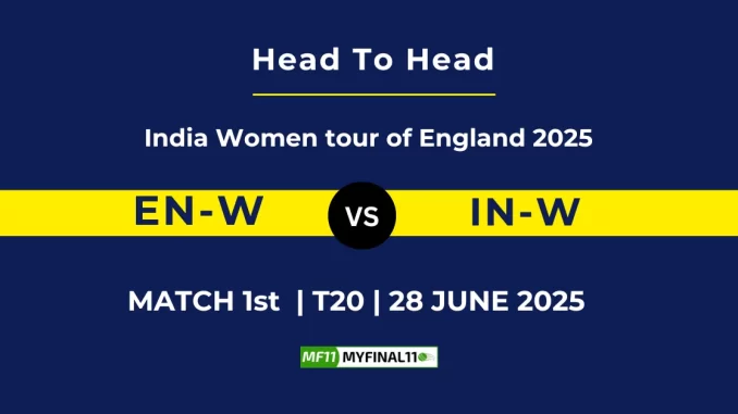EN-W vs IN-W Player Battle & Head to Head Team Stats - India Women tour of England 2025