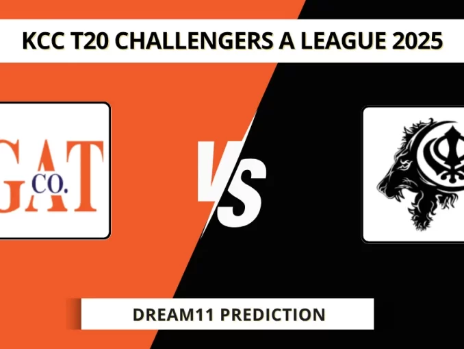 GAT vs SBS Dream11 Prediction KCC T20 Challengers A League 2025