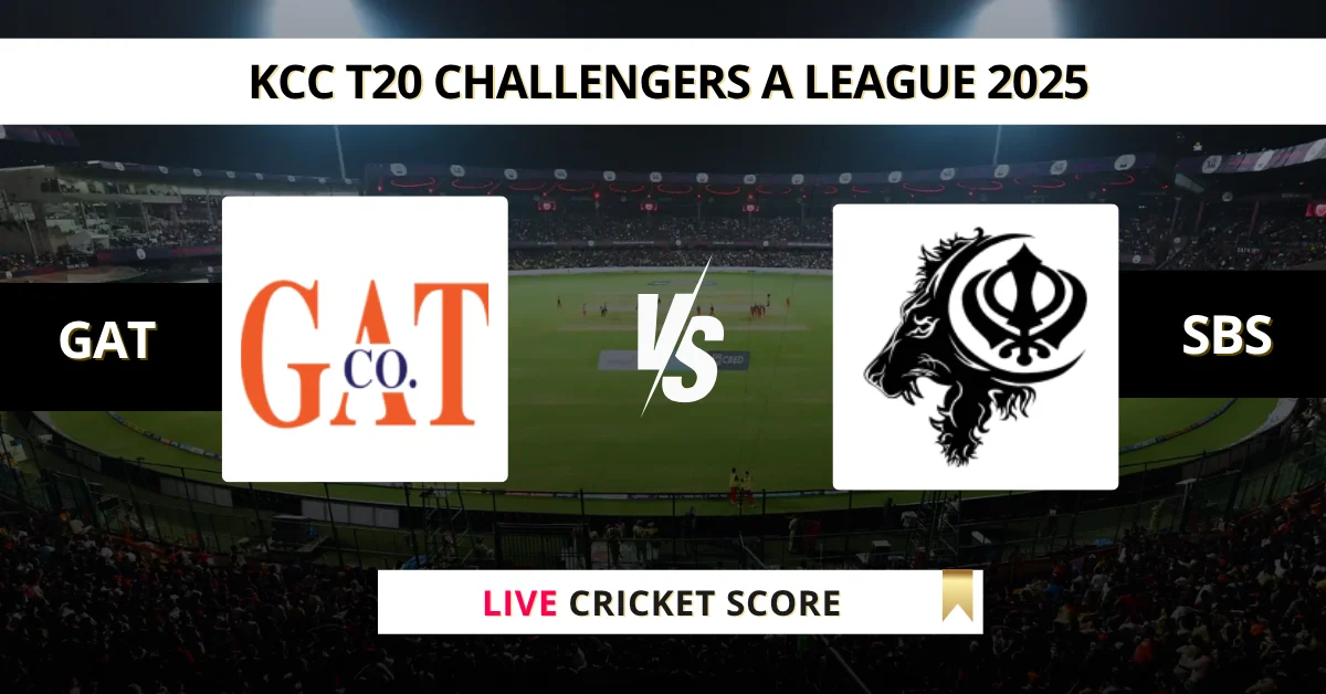 GAT vs SBS Live Score: Scorecard, Ball by Ball Commentary - Match 25, ...