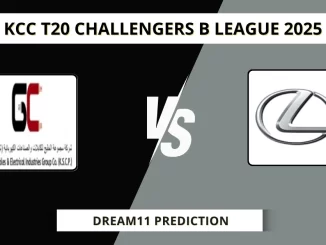GUC vs LEX Dream11 Prediction KCC T20 Challengers B League 2025