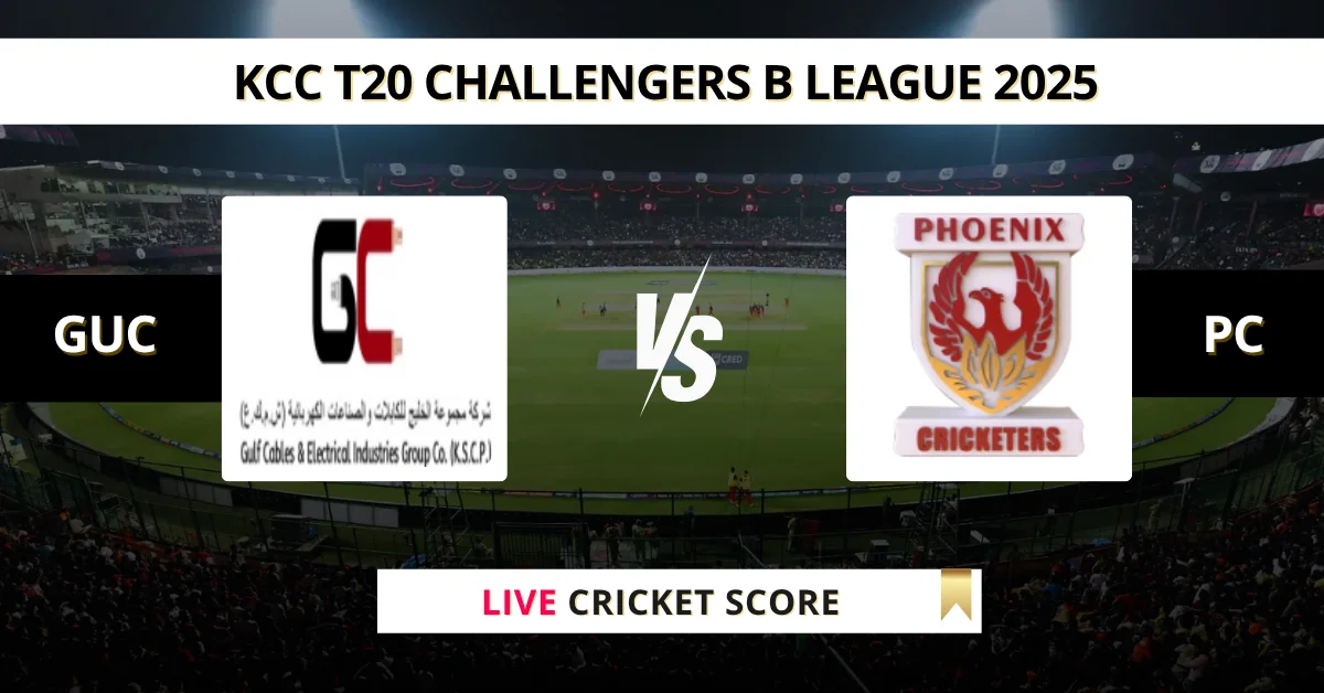 GUC vs PC Live Score: Scorecard, Ball by Ball Commentary - Match 21, K...