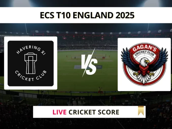 HAV vs GGN Live Cricket Score ECS T10 England 2025