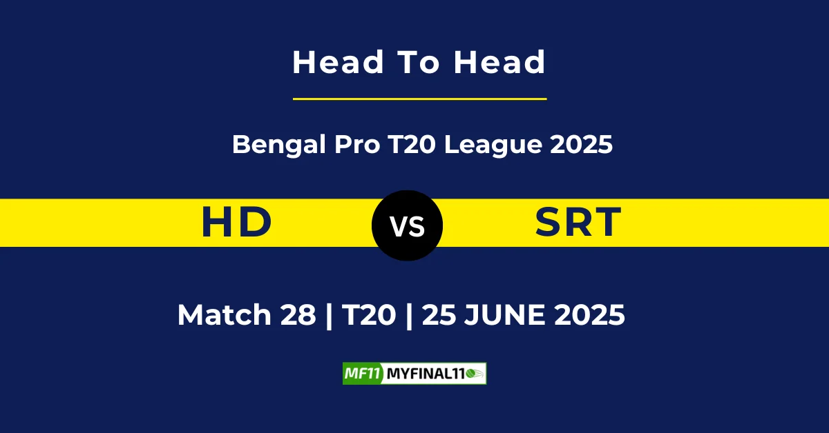 HD vs SRT Player Battle & Head to Head Team Stats - Bengal Pro T20...