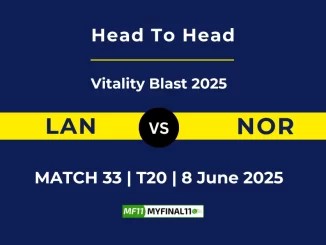 LAN vs NOR Player Battle, Head to Head Vitality Blast 2025