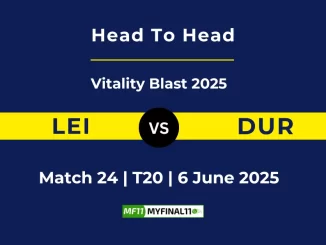 LEI vs DUR Player Battle, Head to Head Vitality Blast 2025